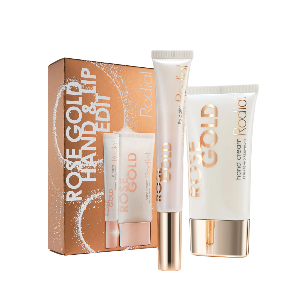 Rodial Rose Gold Set – Rejuvenating Hand Cream 40 ml & Lip Balm 10 ml für strahlende Haut
