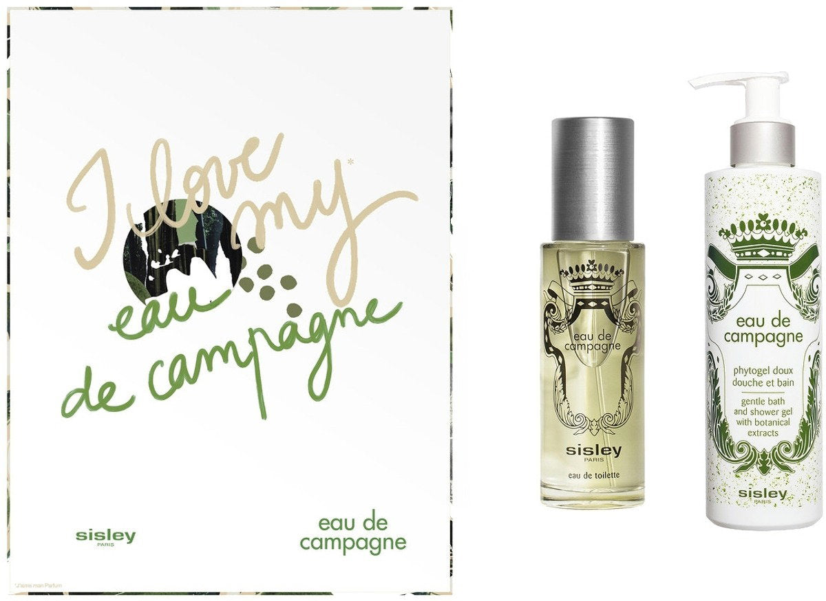 Sisley Hautpflegeset Set Sisley: Eau De Campagne, Moisturizing, Shower Gel, All Skin Types, 250 ml + Eau De Campagne, Eau De