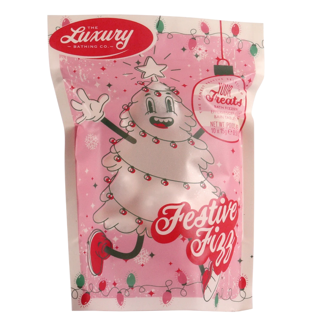 The Luxury Bathing Company Badebombe Set, The Luxury Bathing Company, Festive Fizz, Bath Bomb, 10 pcs, 15 g Regular