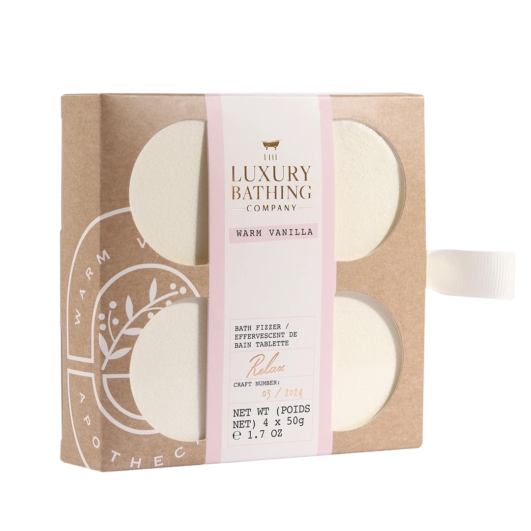 The Luxury Bathing Company Setzen, The Luxury Bathing Company, Warm Vanilla, Badebombe, 4 stk, 50 g Regular