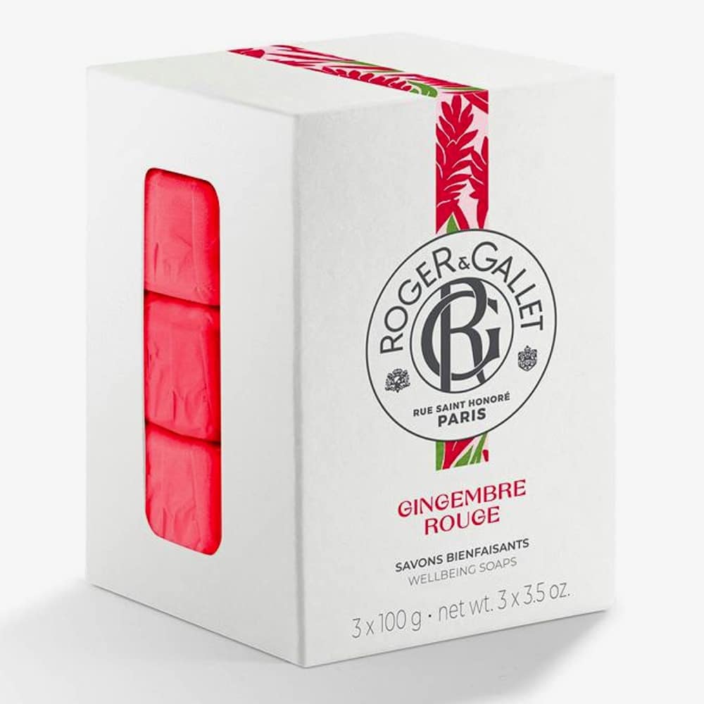 Roger & Gallet Set Trio, Roger & Gallet, Gingembre Rouge, Seifenstück, 3 stk, 100 g Regular