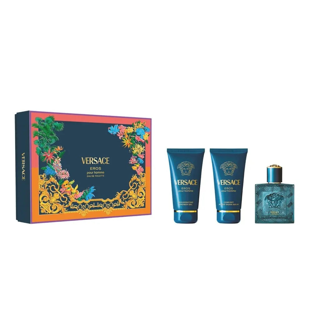 Versace Parfümset Set Versace: Eros, Eau De Parfum, For Men, 50 ml + Eros, Shower Gel, For All Skin Types, 50 ml + Eros, Hydr