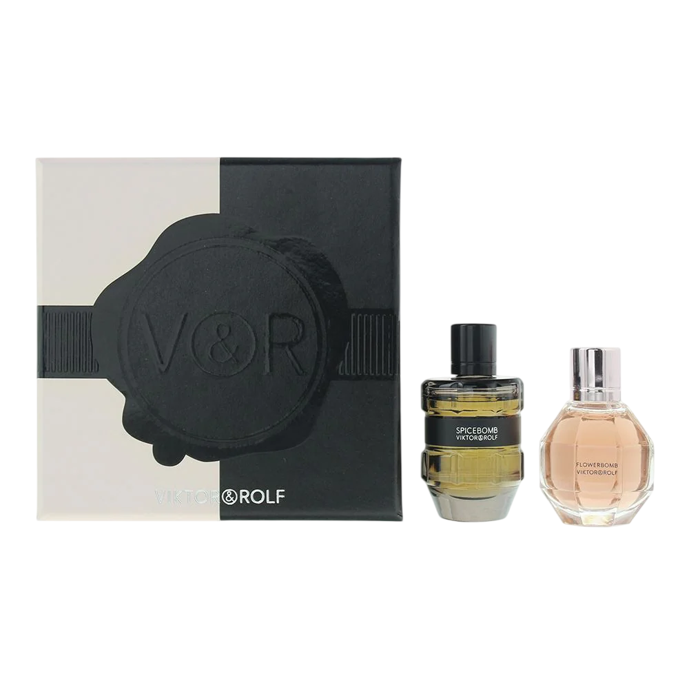 Viktor & Rolf Parfümset Set Viktor & Rolf: Flowerbomb, Eau De Parfum, For Women, 7 ml + Spicebomb, Eau De Toilette, For Men,