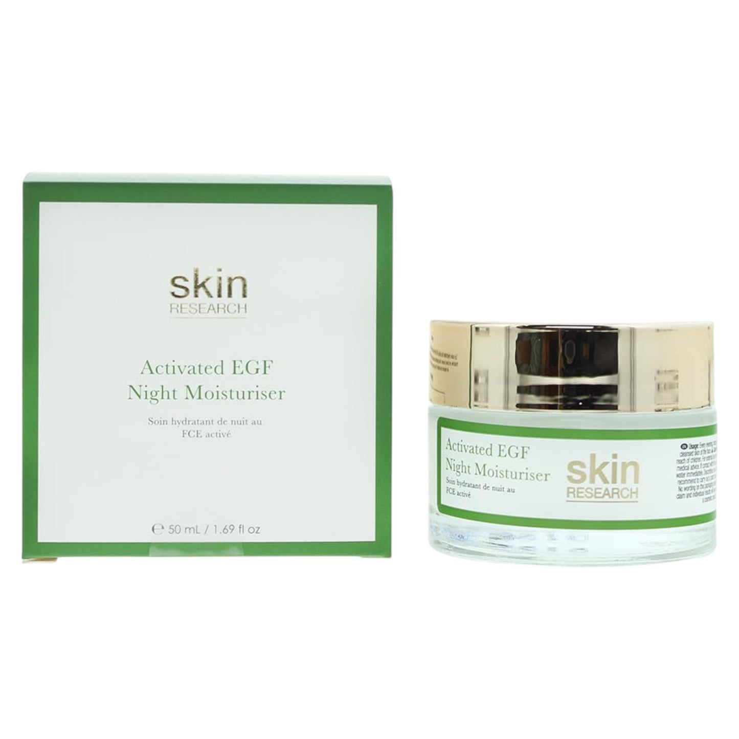 Skin Research Skin Research, Advanced Epidermal Growth Factor, Hydratisierend, In der Nacht, Sahne, Für das Gesicht, 50 ml Re