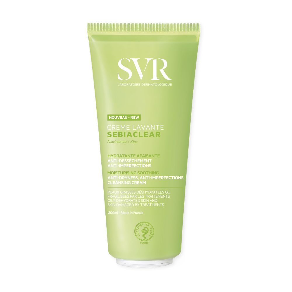 SVR SVR, Sebiaclear, Feuchtigkeitsspendend, Reinigungscreme, 200 ml Regular