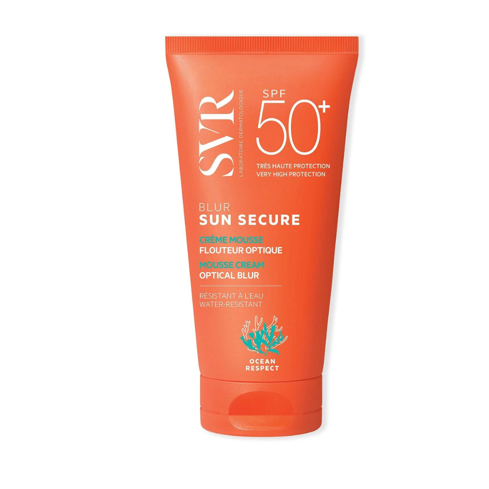 SVR SVR, Sun Secure Blur, Parfümfrei, Sonnenschutz, Sonnencreme, Für das Gesicht, SPF 50+, 50 ml Regular