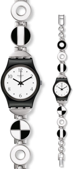 SWATCH BLACKINIERE LB185G Only Time Armbanduhr 25 mm Schwarz ansicht-3