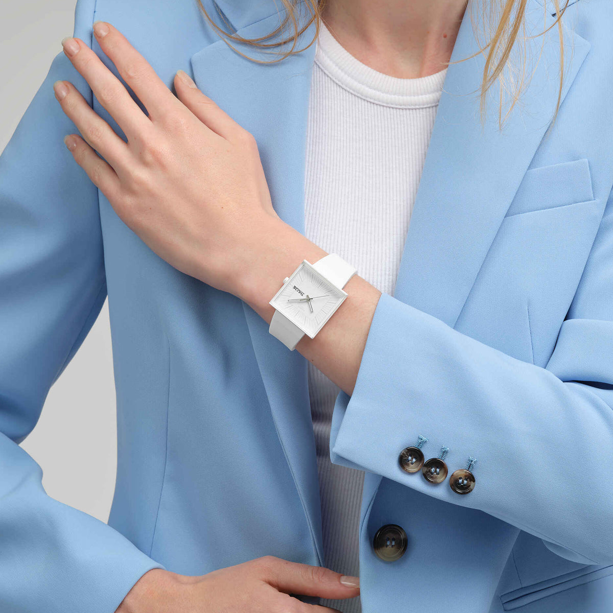 SWATCH Mod. WHAT IF…ALLWHITE? SO34W700 Armbanduhr Weiss ansicht-3
