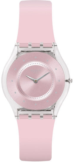 SWATCH PINK PASTEL SFE111 Only Time Armbanduhr 34 mm Rosa ansicht-3