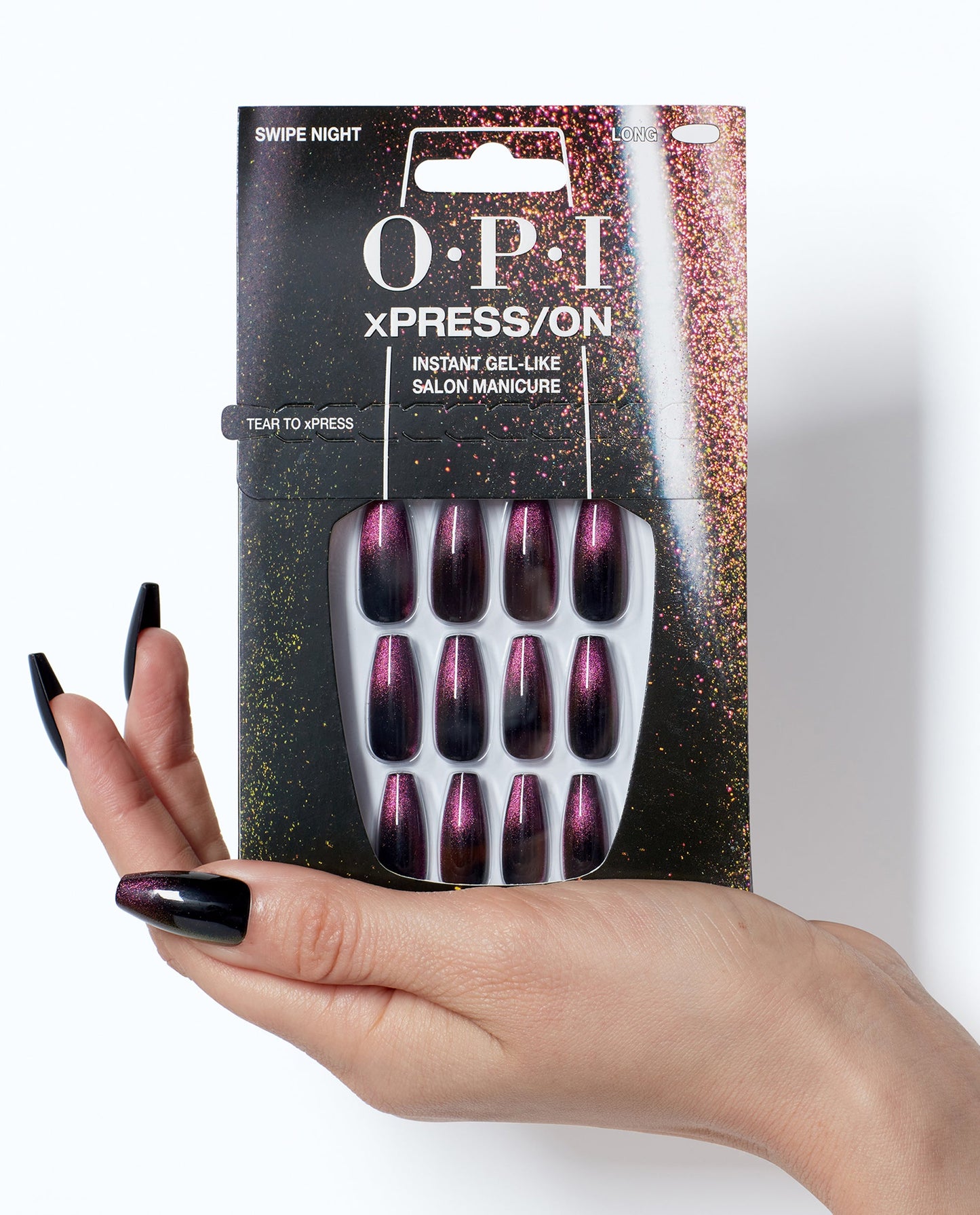 OPI OPI Xpress-On Nägel Night Nail Art 30 Stück künstliche Fingernägel Nagelpflege