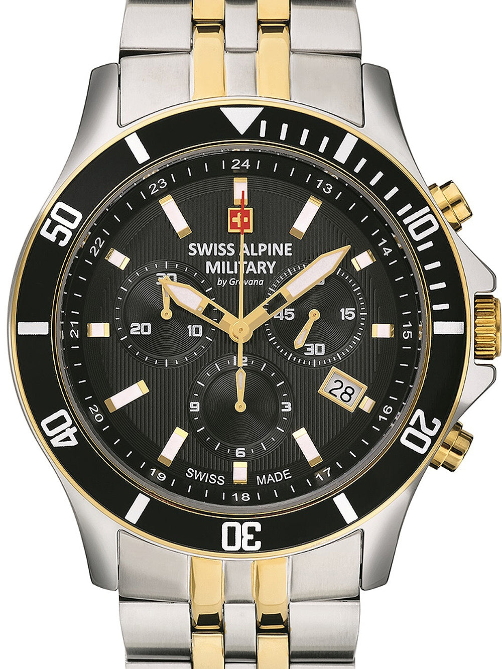 SWISS ALPINE MILITARY 7022-9147 Chronograph Armbanduhr 46 mm ansicht-3