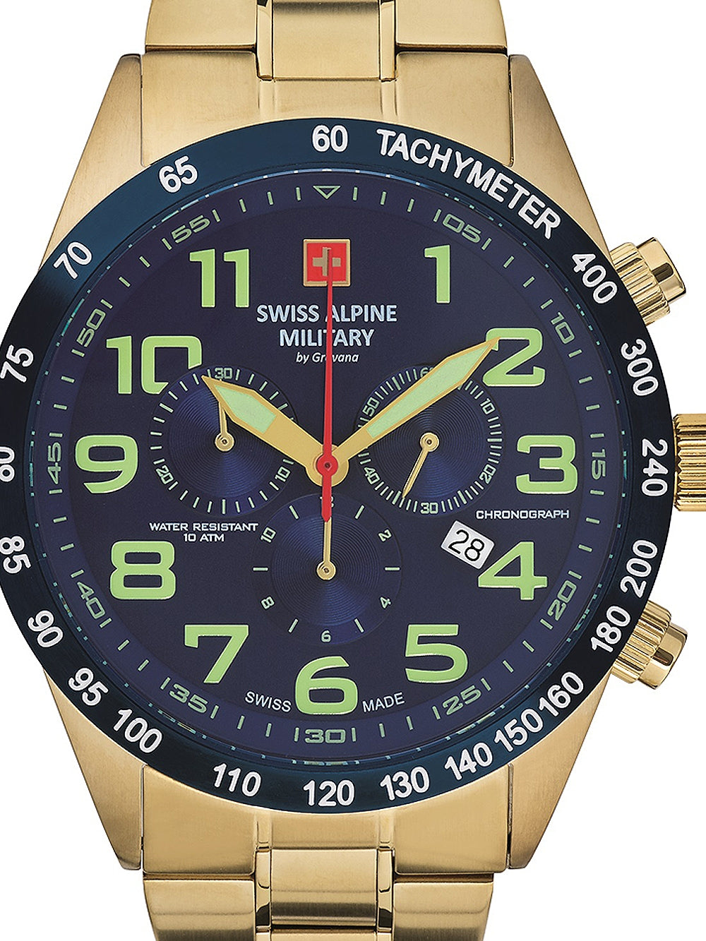 SWISS ALPINE MILITARY 7047-9115 Chronograph Armbanduhr 46 mm ansicht-3