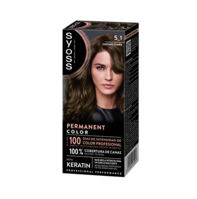 SYOSS SYOSS Permanent Color Haarfarbe 5,1 Castaño Claro 1 Anwendung Kosmetik