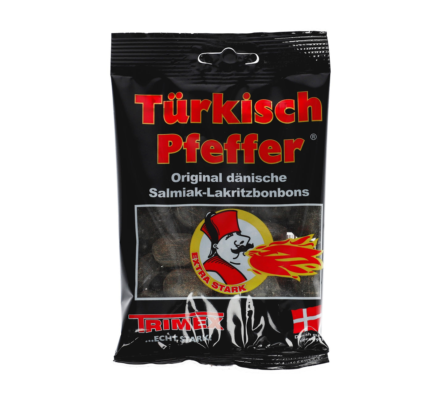 Türkisch Pfeffer 100g Lakritz Bonbon mit Salmiak Pulver Füllung