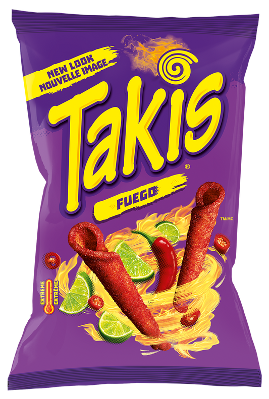 Takis Fuego 100g Hot Chili und Limette MHD 04/2025 - Candyshop.ch