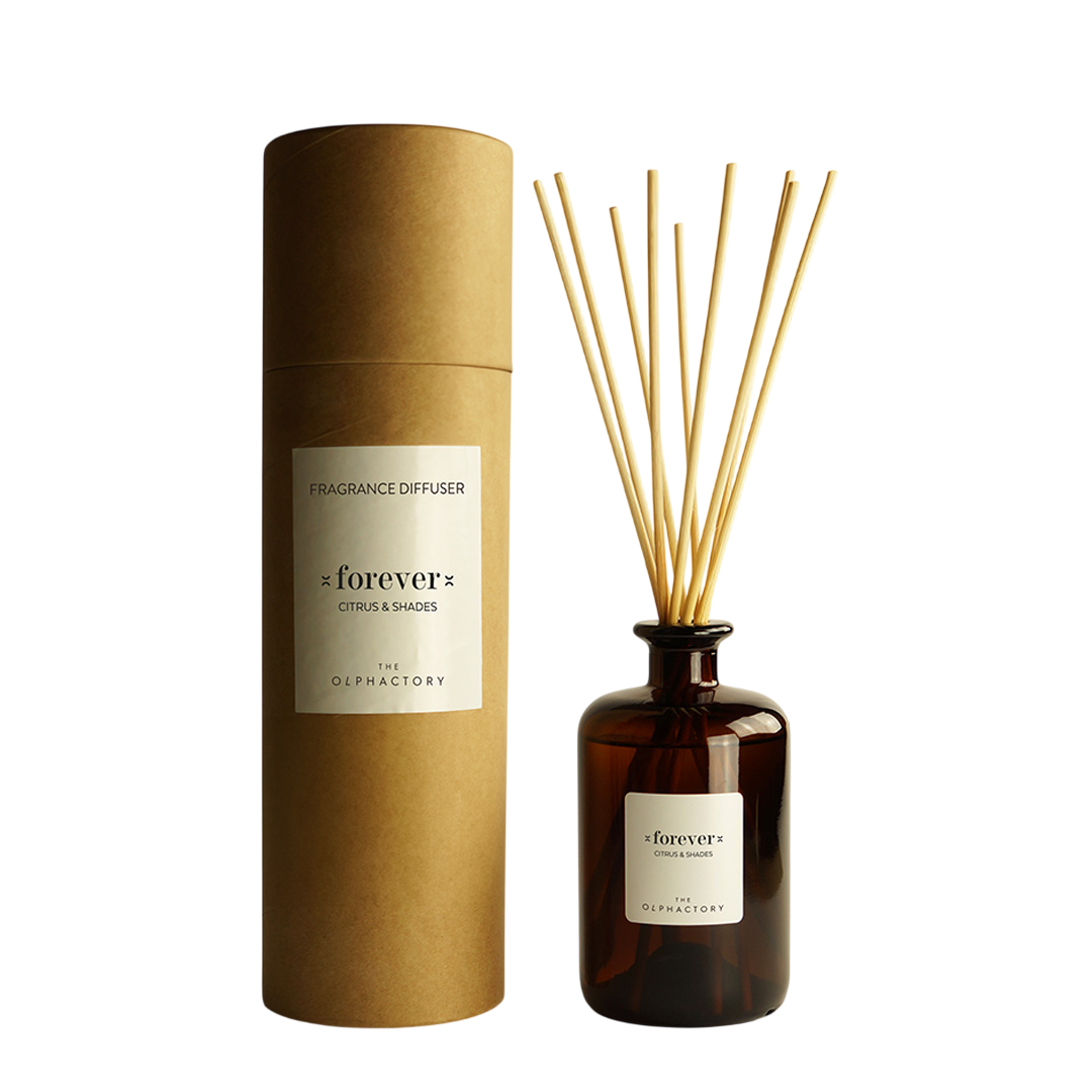 The Olphactory The Olphactory, Forever Citrus & Shades, Duftstäbchen, Grapefruit, Aroma-Rattanstäbchen-Diffusor, 500 ml Regul