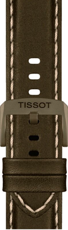 TISSOT CHRONO XL Herren Chronograph Armbanduhr aus Edelstahl mit Lederarmband 45 mm – Detailansicht