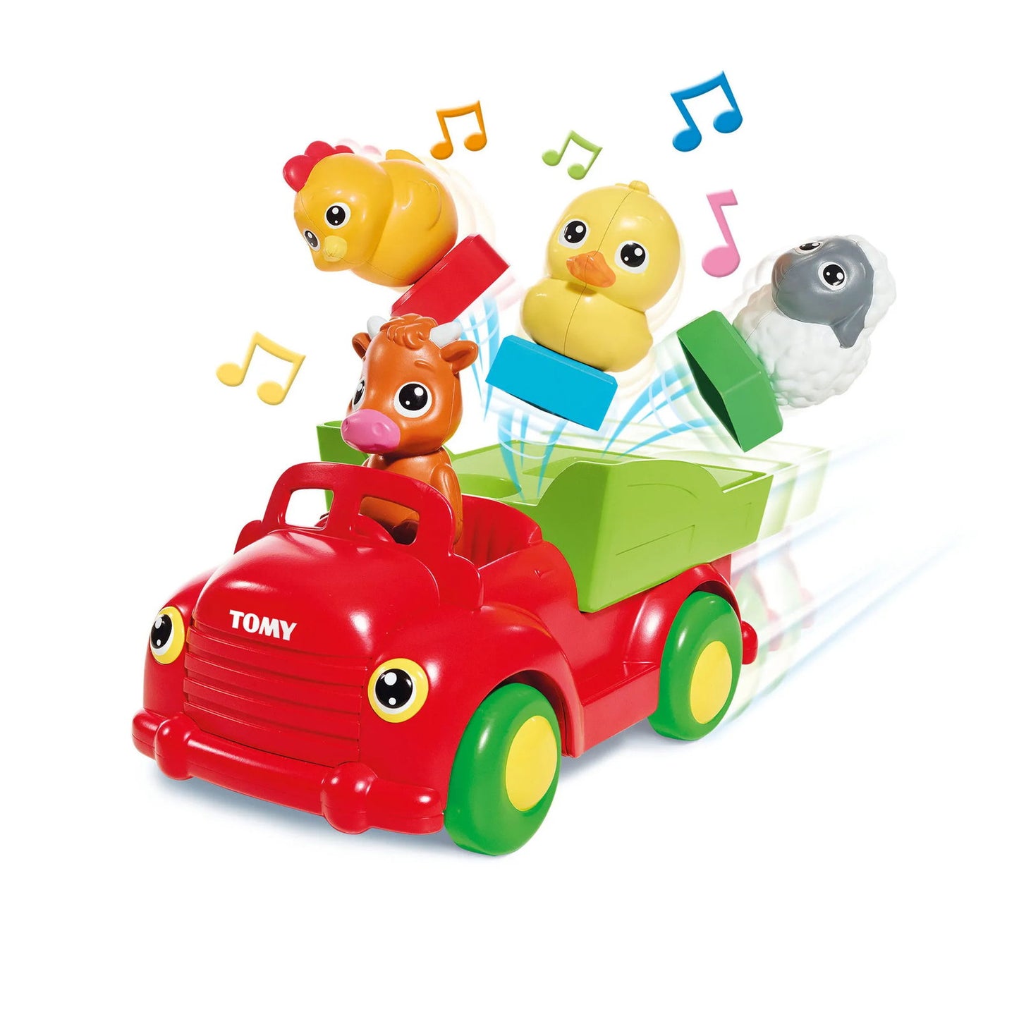 Tomy Tomy, Sort N Pop, Bauernhof-Freunde, Spielzeugauto, 12+ monate