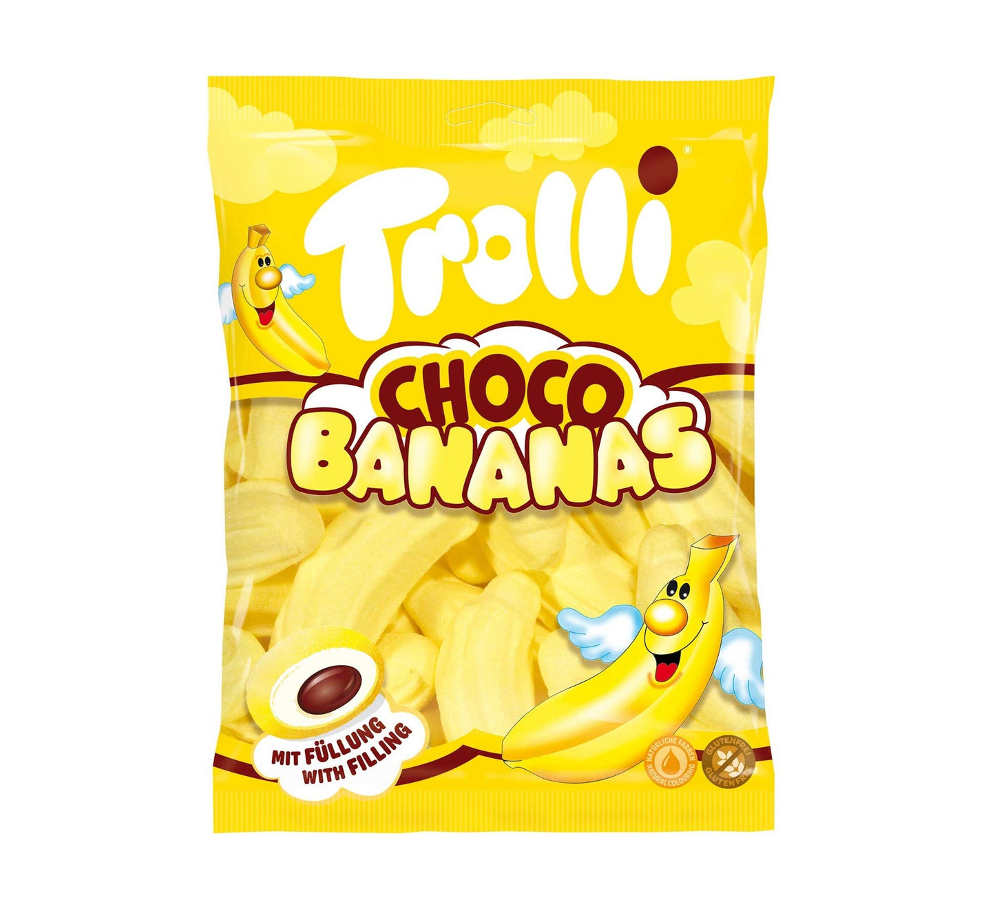 Trolli Choco Bananas 150g Weiche Schaumzucker Bananen - Candyshop.ch
