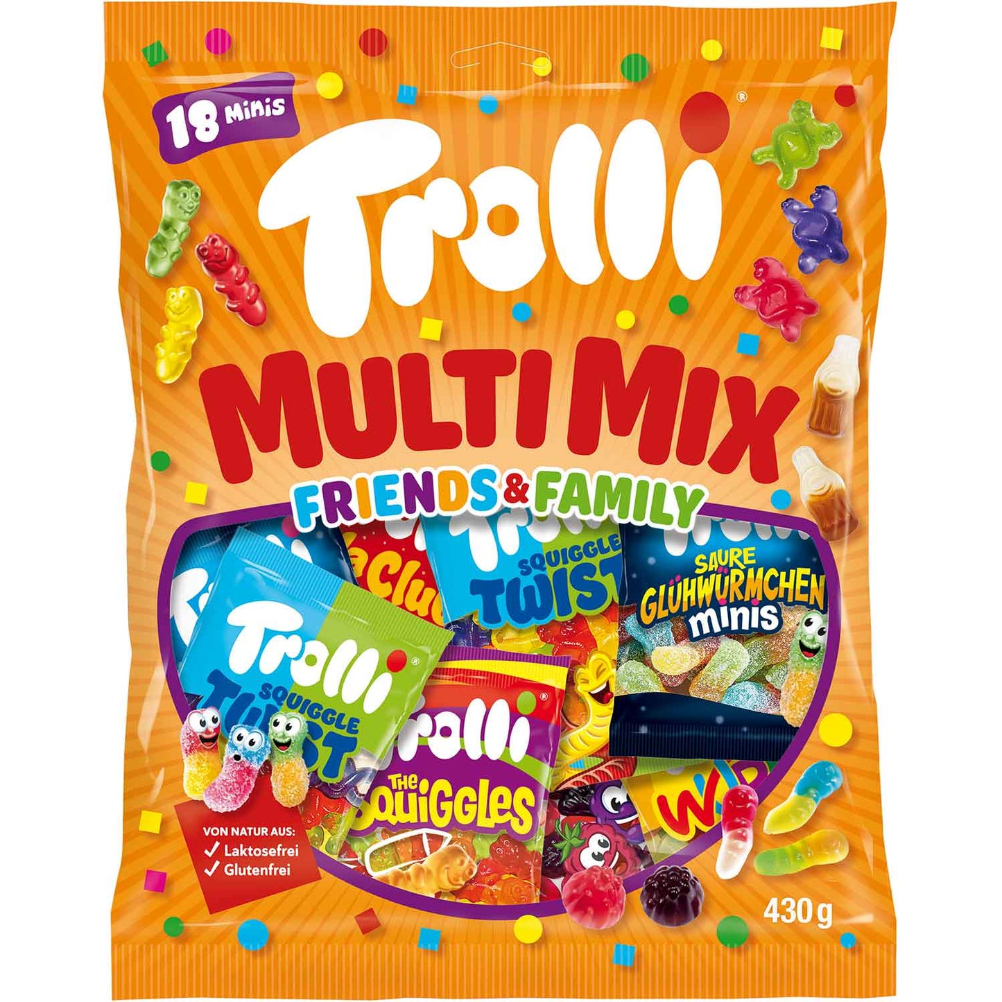 Trolli Multi Mix Friends & Family 430g - Candyshop.ch