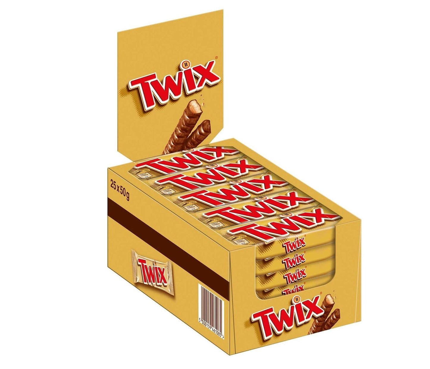 Twix Riegel 25x50g - Candyshop.ch