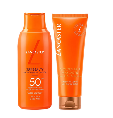 LANCASTER LANCASTER Sun Set Body Milk SPF 50 175 ml und After Sun Lotion 125 ml Set Bodylotion