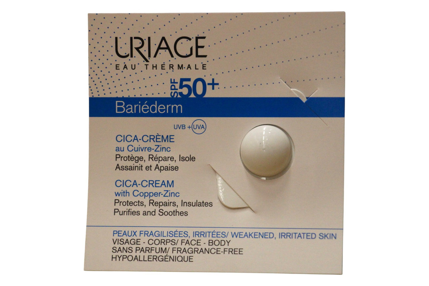 Uriage Uriage, Bariederm, Reparatur, Sahne, Für Gesicht & Körper, SPF 50+, 0.7 ml *Muster Sample