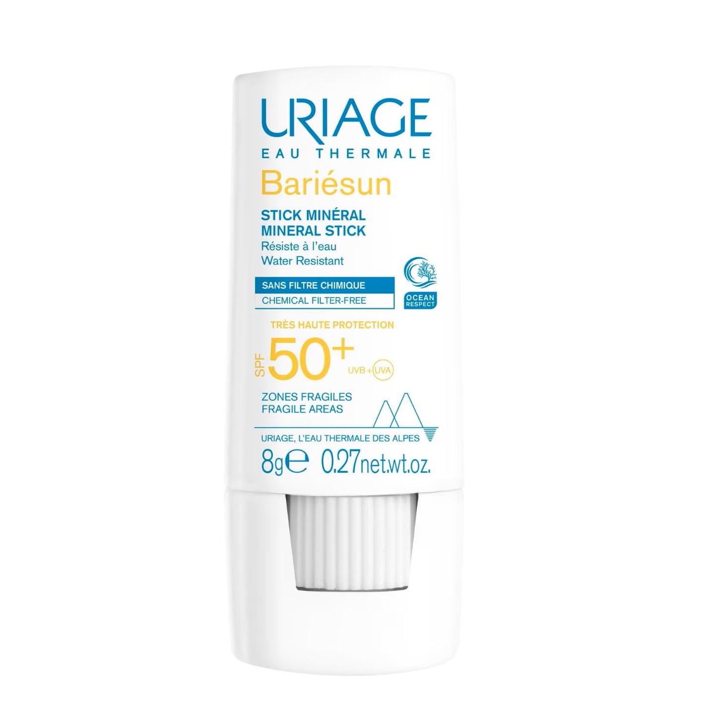 Uriage Uriage, Bariesun, Befeuchtend und schützend, Stock, 8 g Regular