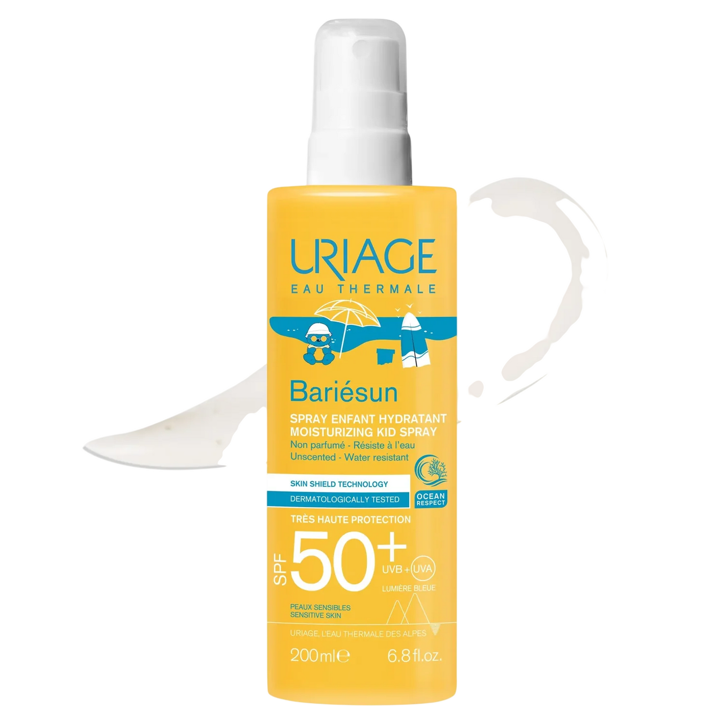 Uriage Uriage, Bariesun, Sonnenschutz, Sonnenschutzspray, SPF 50+, 200 ml Regular