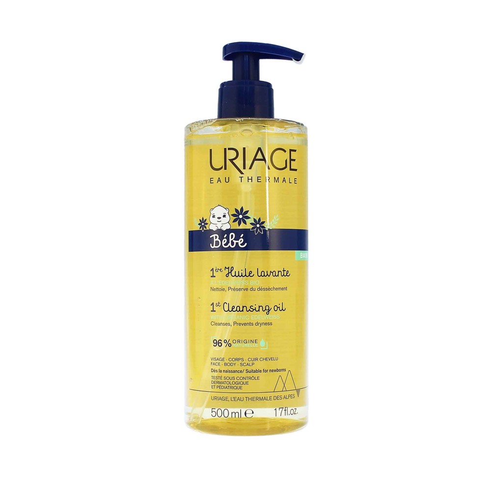 Uriage Uriage, Bebe 1st, Gegen Trockenheit, Reinigungsöl, 500 ml Regular