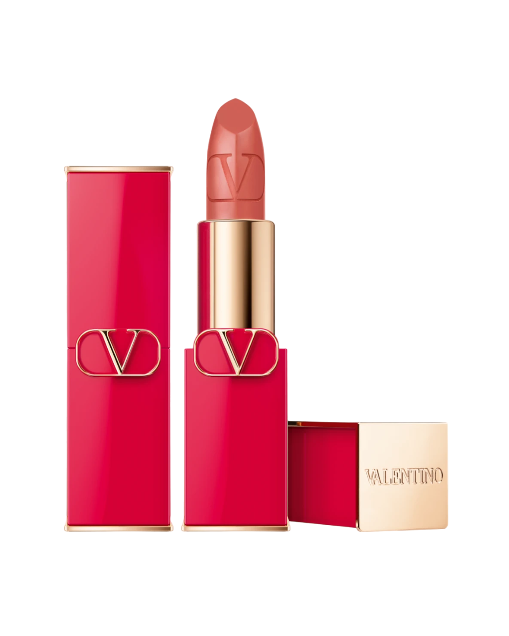 Valentino Valentino, Rosso, Seidenmatt, Creme-Lippenstift, 106A, Nachfüllbar, 3.5 g Regular
