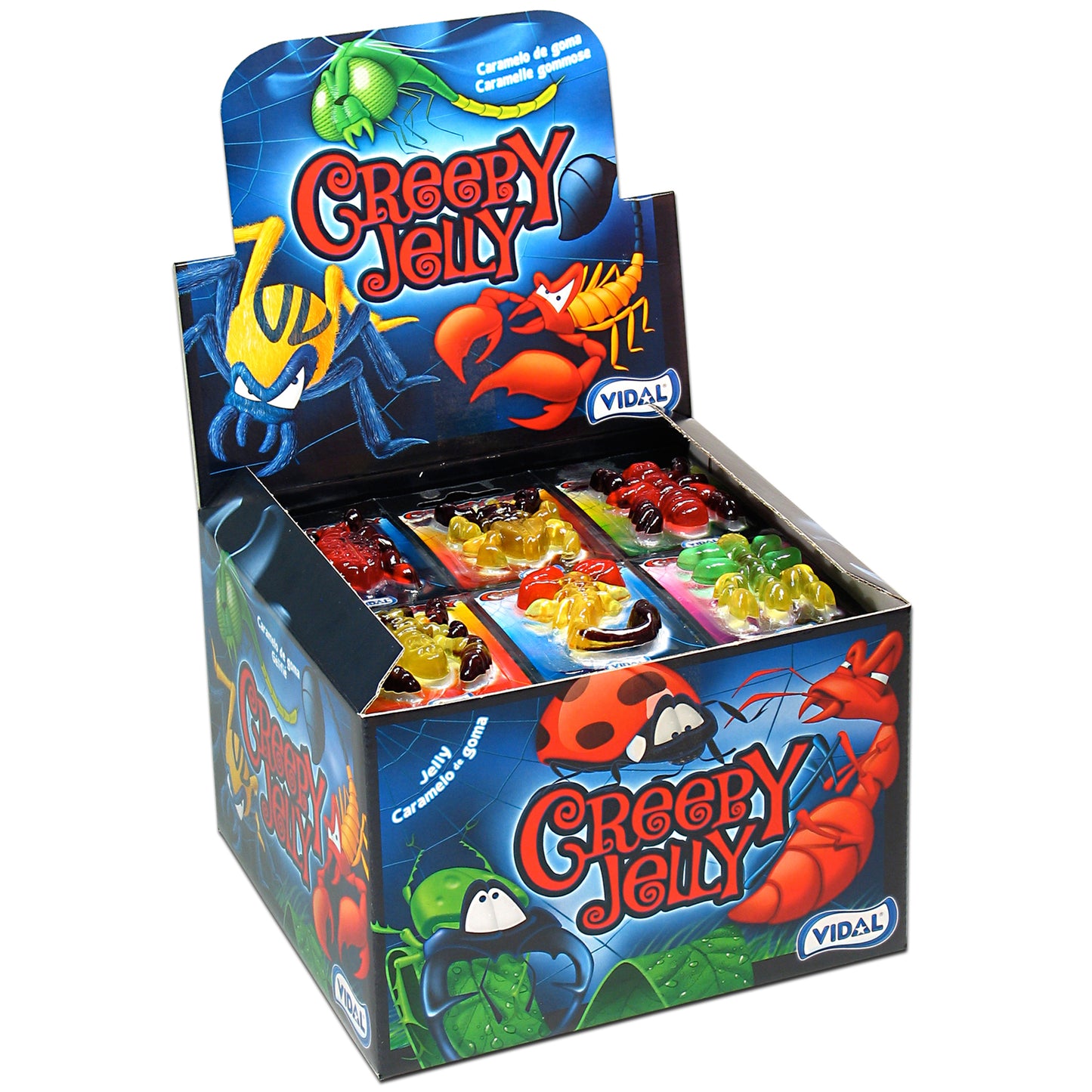 Vidal Creepy Jelly 6x11g 6 Fruchtgummis in Form von Insekten - Candyshop.ch
