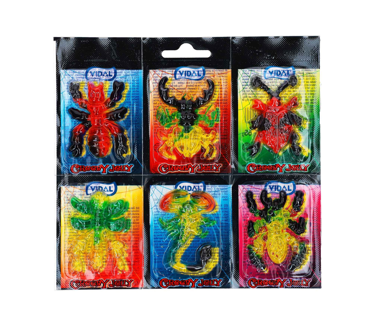 Vidal Creepy Jelly 6x11g 6 Fruchtgummis in Form von Insekten - Candyshop.ch
