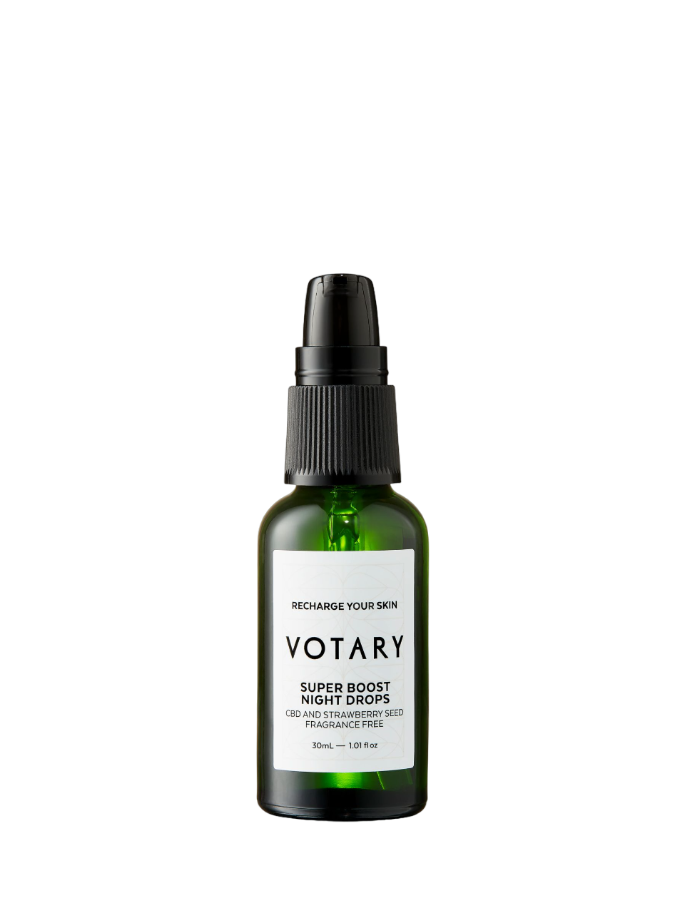 Votary Super Boost CBD & Erdbeersamen Öl 30 ml – Regenerierende Nachtpflege für das Gesicht