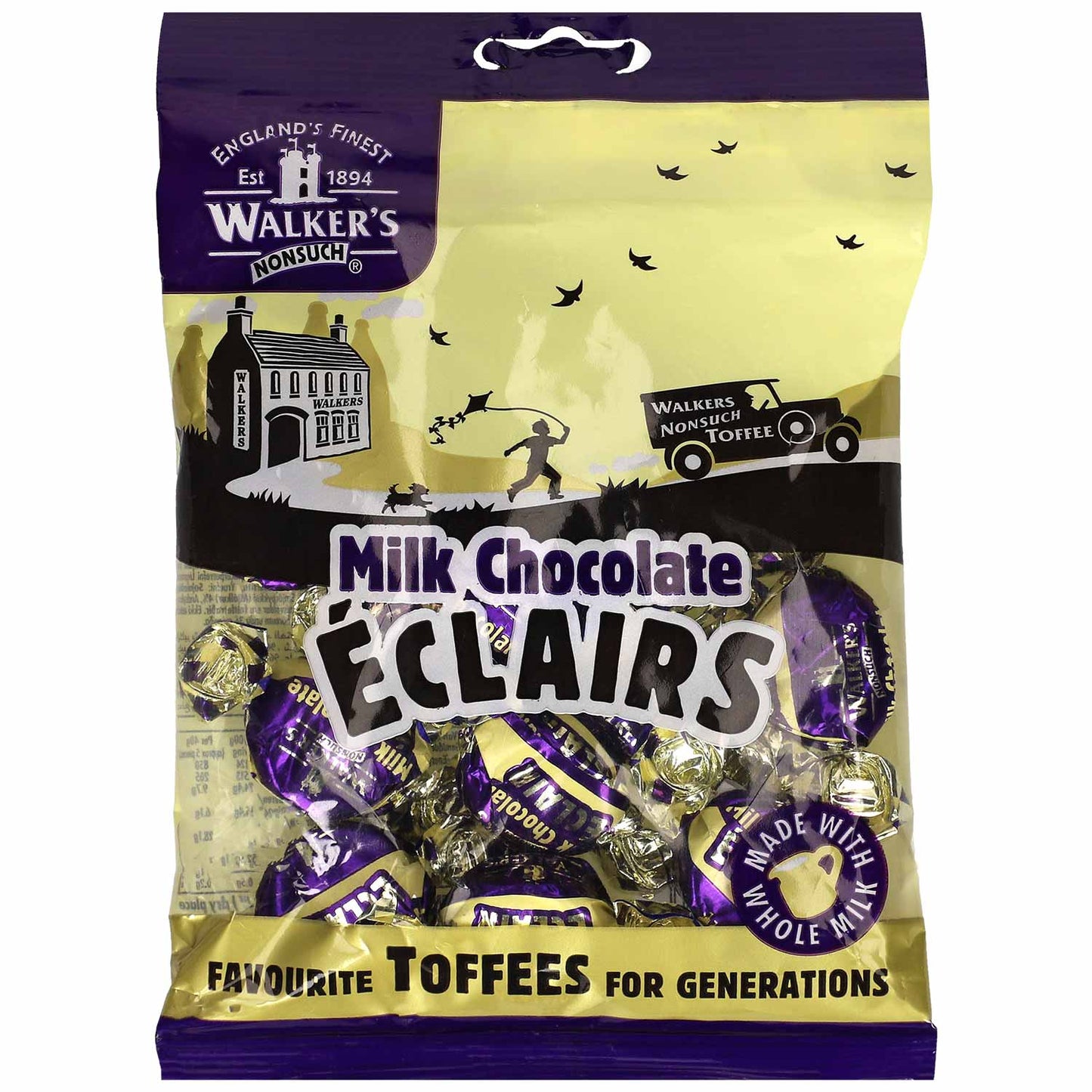 Walker's Nonsuch Milk Chocolate Éclairs 150g - Candyshop.ch