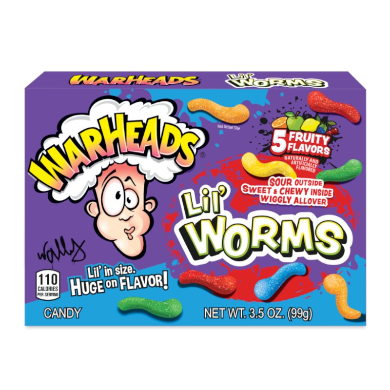 Warheads Lil Worms 99g - Candyshop.ch