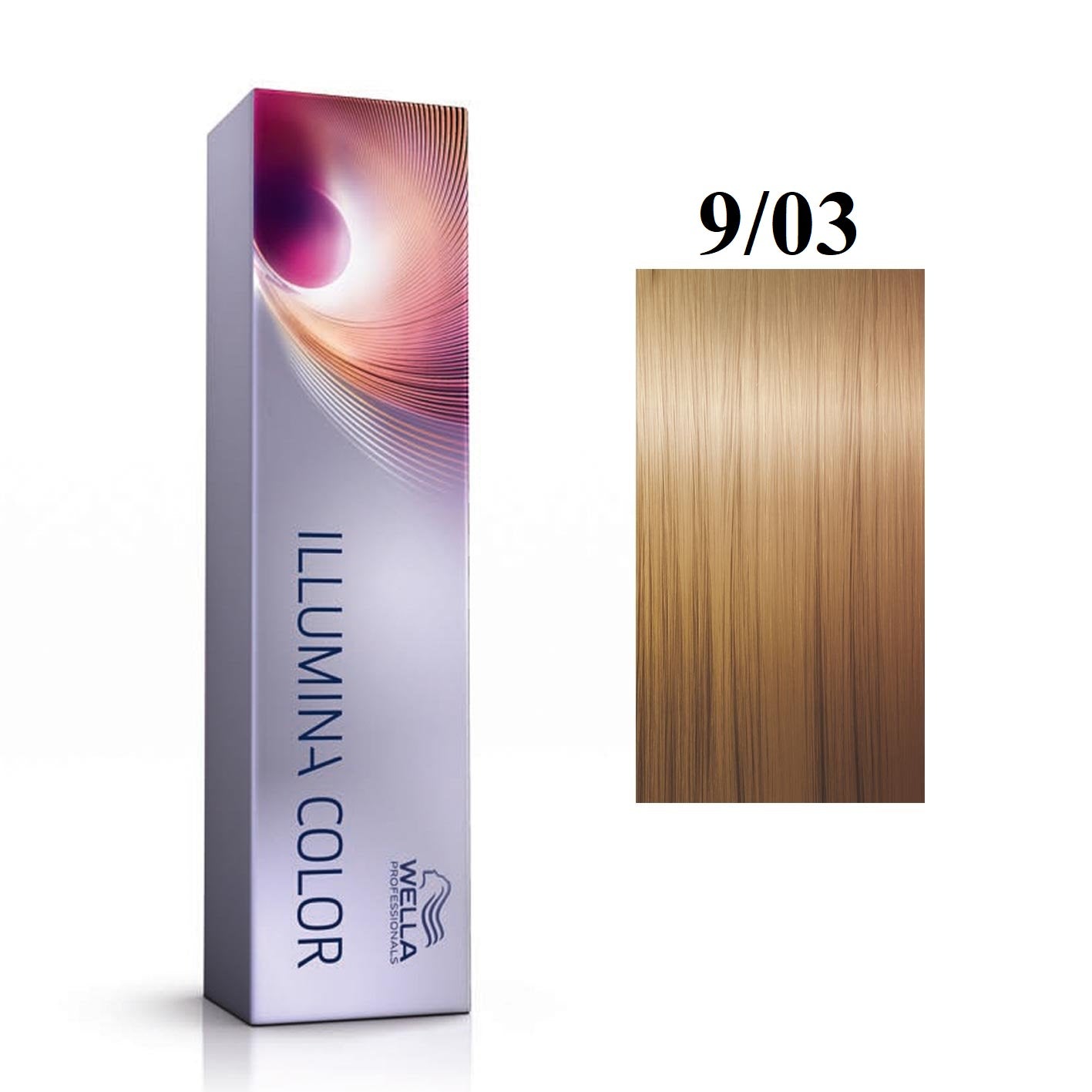 Wella Professionals Wella Professionals Illumina Color Permanente Haarfarbe 9/03 Bright Blonde Natural Golden