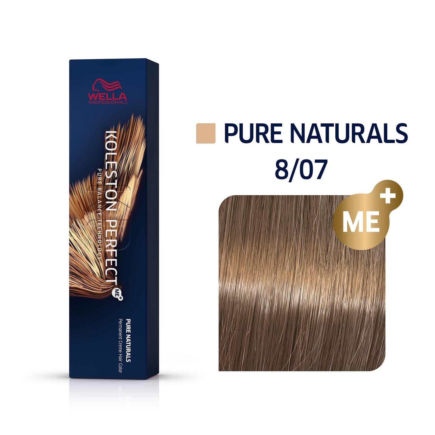 Wella Professionals Wella Professionals Koleston Perfect Me+ Permanente Haarfarbe 8/07 Light Blonde Natural