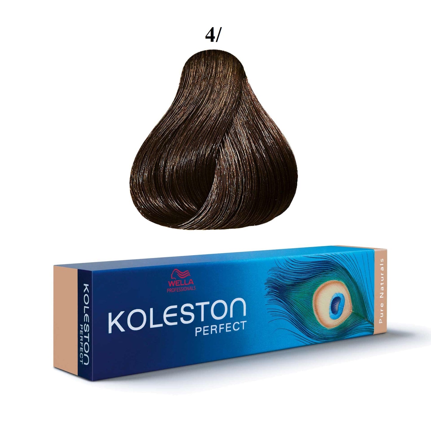 Wella Professionals, Koleston Perfect, Permanente Haarfarbe, 4/ Medium Brown, 60 ml