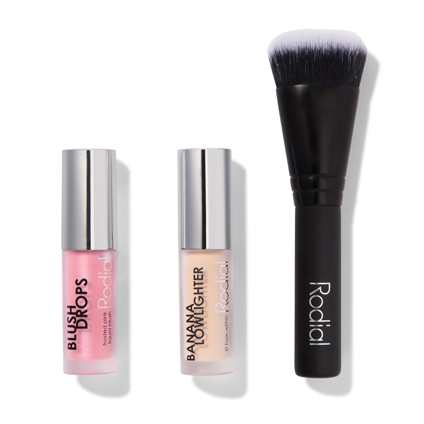 Rodial Xmas 2024 Set – Liquid Blush, Highlighter & Mini Foundation Brush für strahlenden Teint