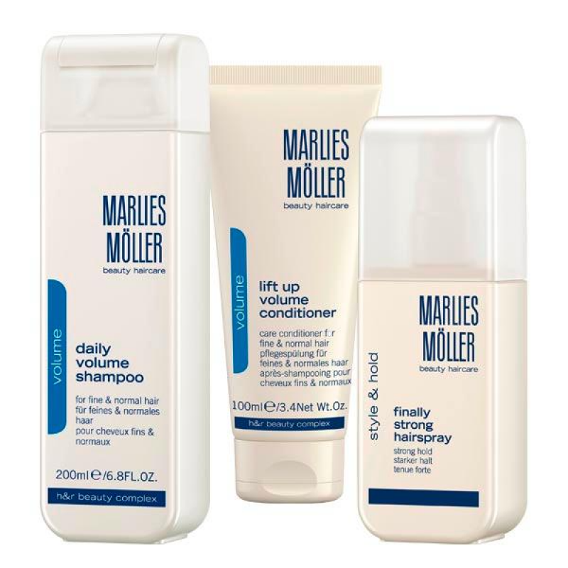 Marlies Moller Marlies Moller Xmas Set Haarpflegeset Lift-Up Conditioner 100 ml Finally Strong Haarspray Shampoo