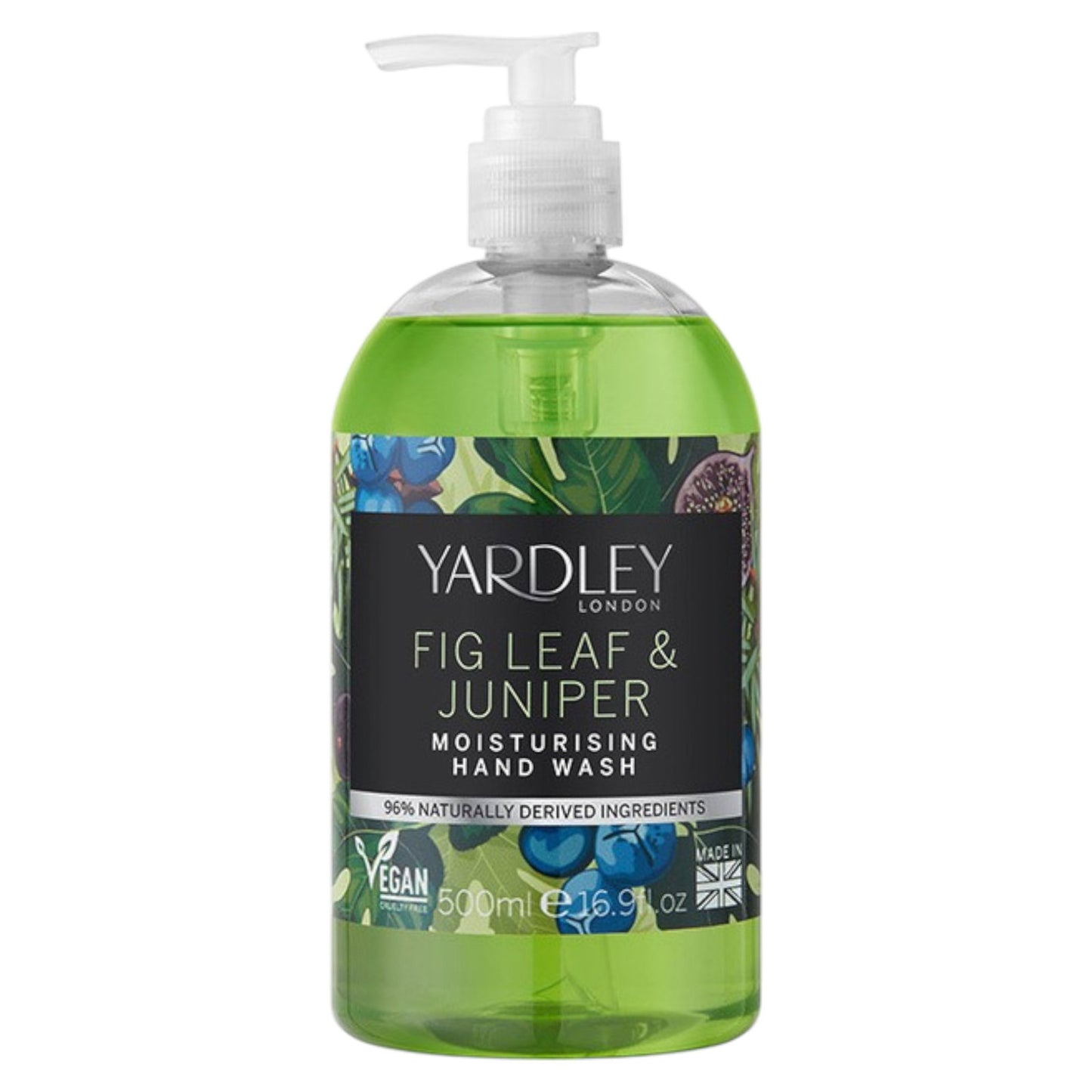 Yardley Yardley, Fig Leaf & Juniper Milk, Feuchtigkeitsspendend, Handgel, 500 ml Regular