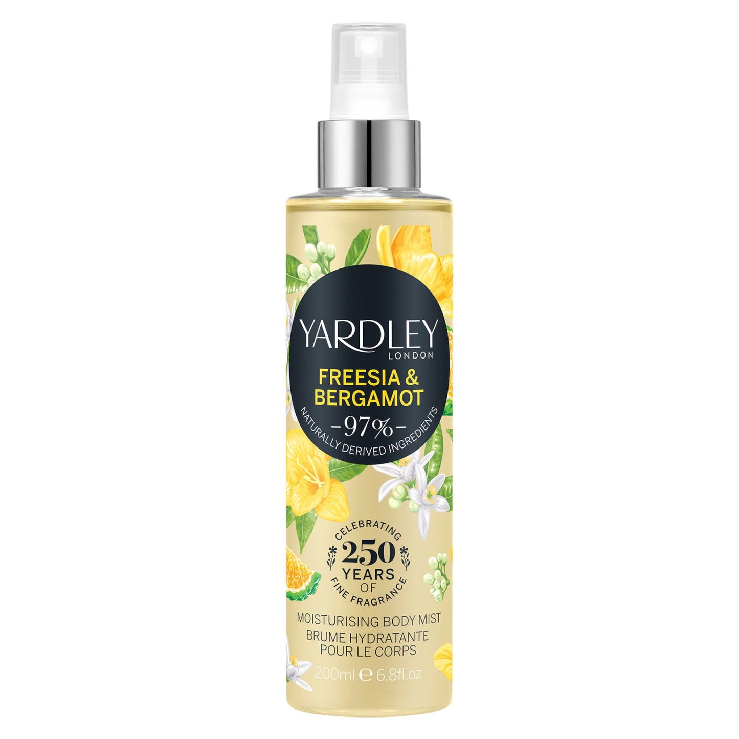 Yardley Yardley, Freesia and Bergamot, Duftspray, Für Frauen, 200 ml Regular