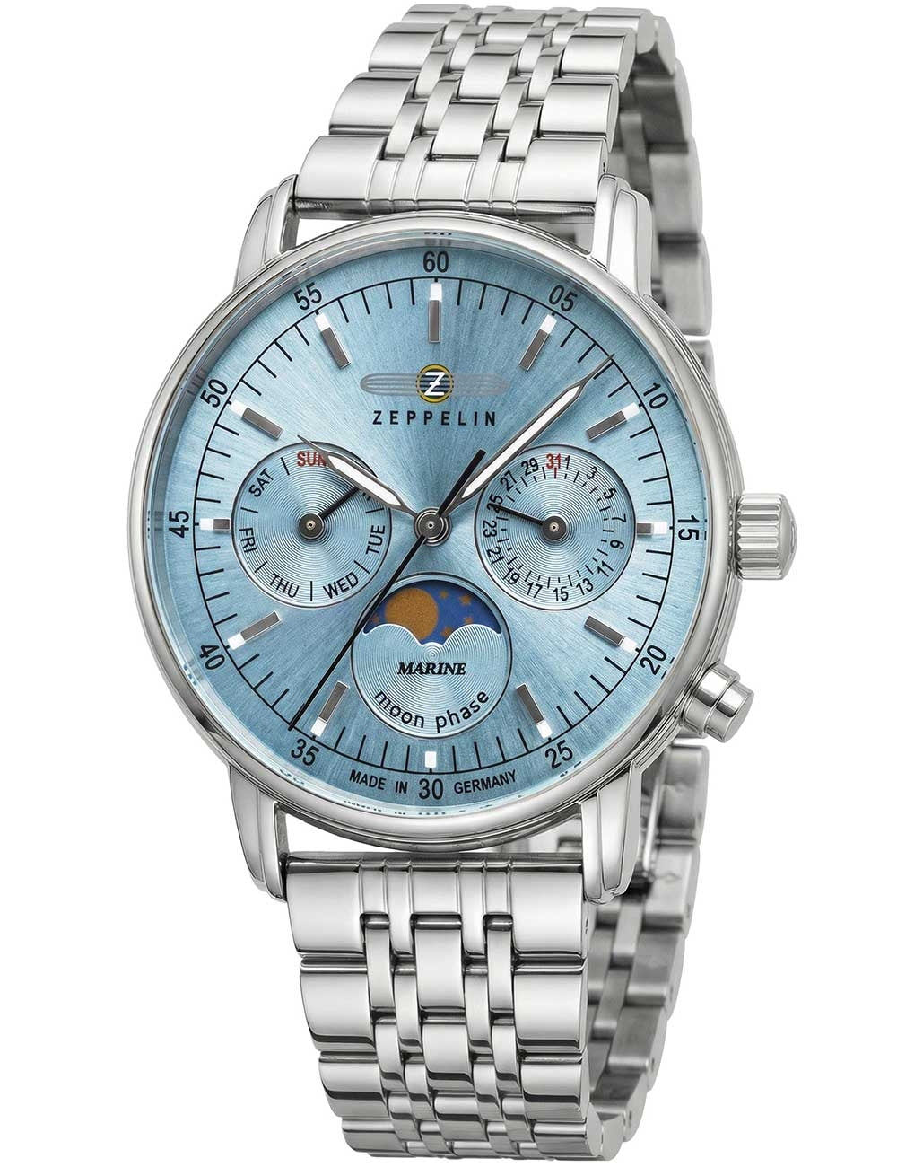 ZEPPELIN 8637M3 Analoguhr Armbanduhr 46 mm ansicht-3