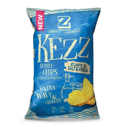 Zweifel Kessel Chips Extra Crunchy Vinegar & Sea Salt 110g - Candyshop.ch