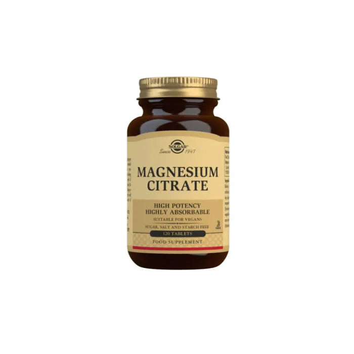 SOLGAR SOLGAR Magnesiumcitrat 120 Tabletten Nahrungsergänzungsmittel Kosmetik