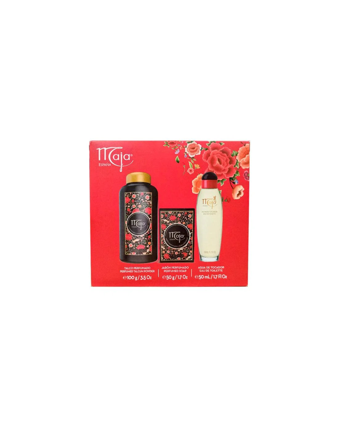 MAJA MAJA EdT Spray 50 ml Talco 100 g Jabon 50 g Set Kosmetikpflege Parfüm