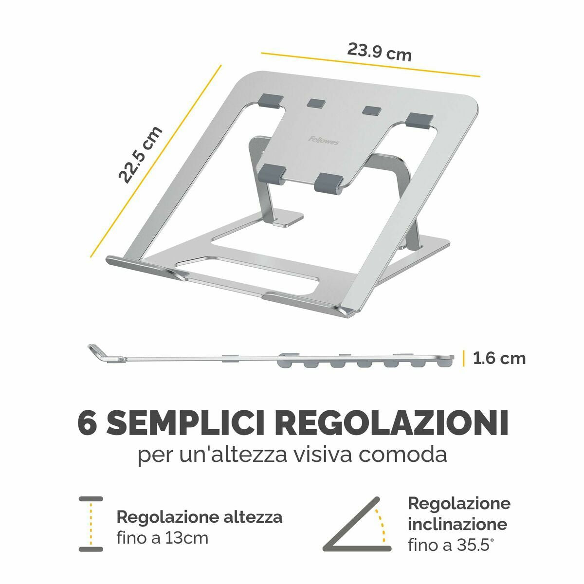 Fellowes Laptop-Kühlunterlage Fellowes Alumia 100138867