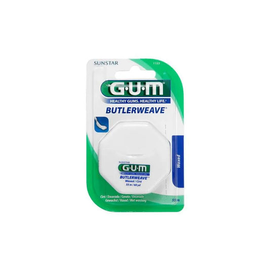 GUM GUM Bluterweave Zahnseide gewachst 55 m Dental Encerado Kosmetik