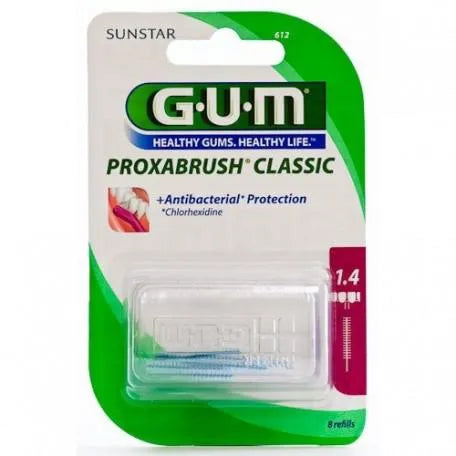 GUM Proxabrush Ersatzbürsten Zylindrisch mit Chlorhexidin 6 Stück Kosmetik